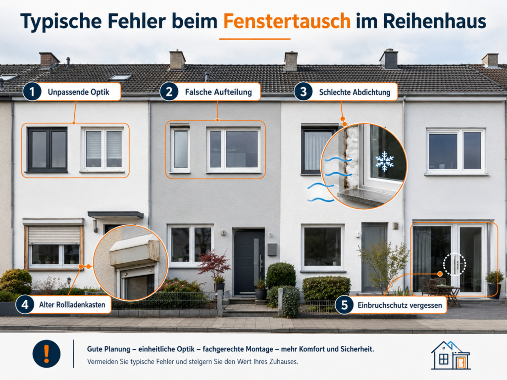 Typsische Fehler Fenstertausch Reihenhaus