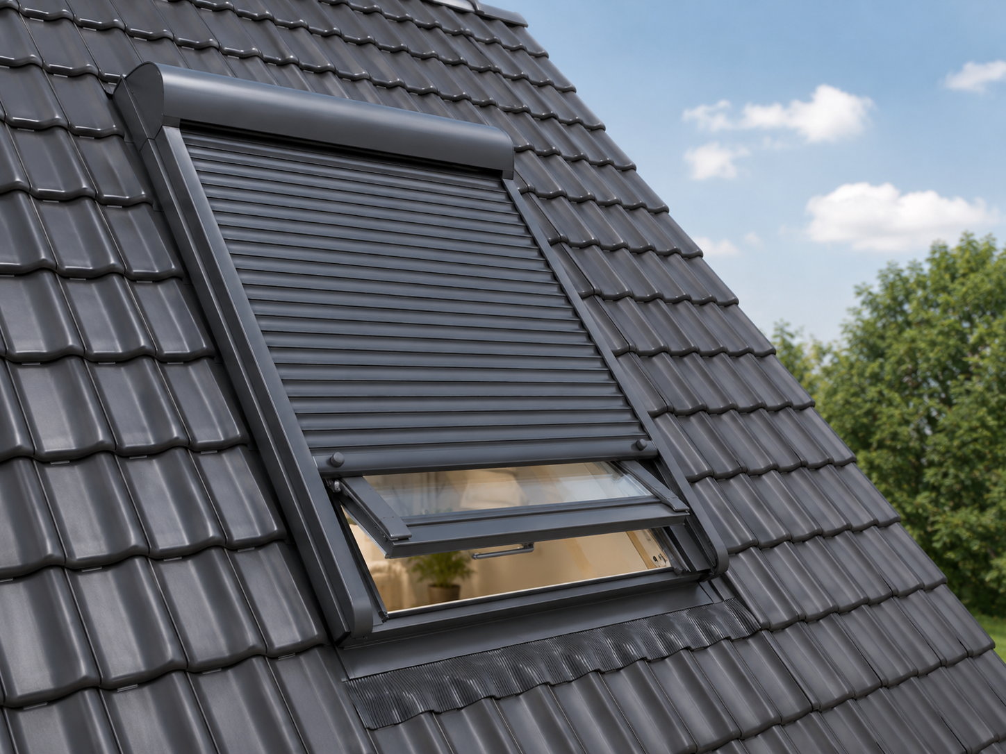 Dachfenster mit Außenrollladen