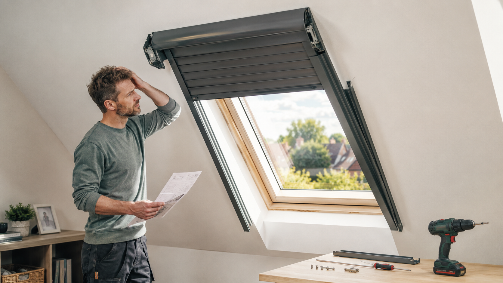 Dachfenster Rollladen selbst einbauen – misslungener Montageversuch