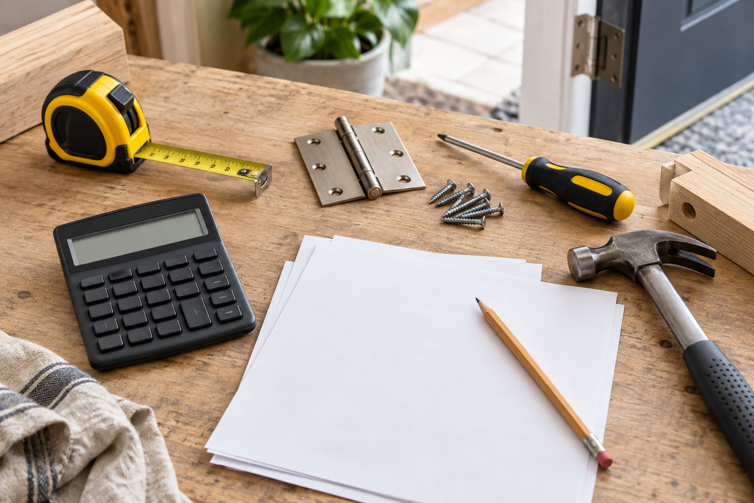 Kosten und Arbeiten bei der Reparatur einer klemmenden Haustür