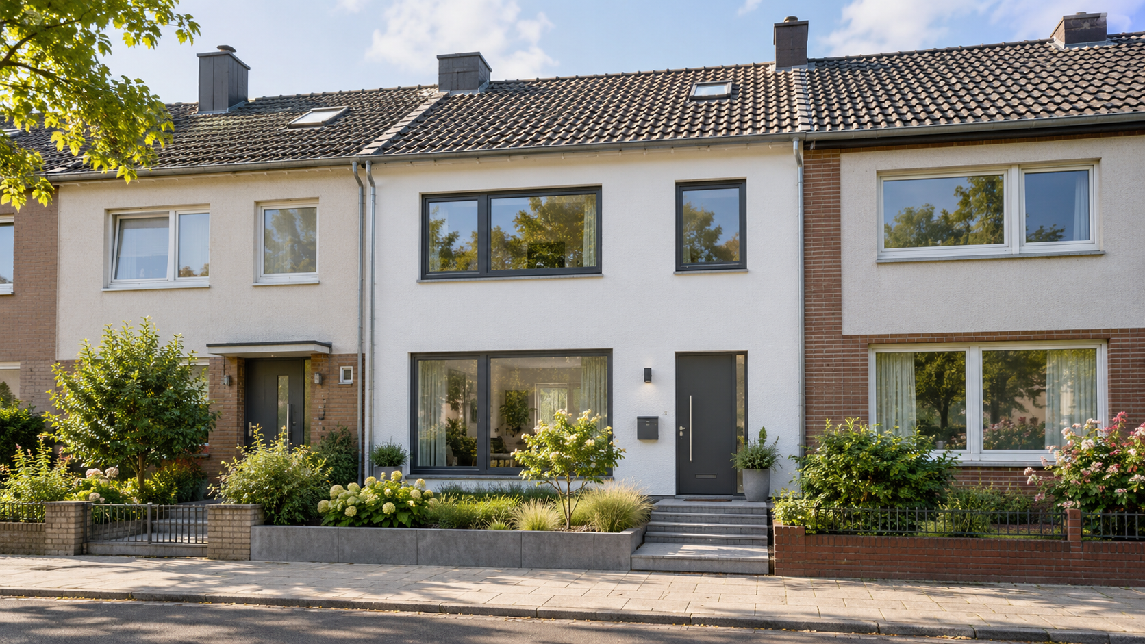 Neue Fenster im Reihenhaus